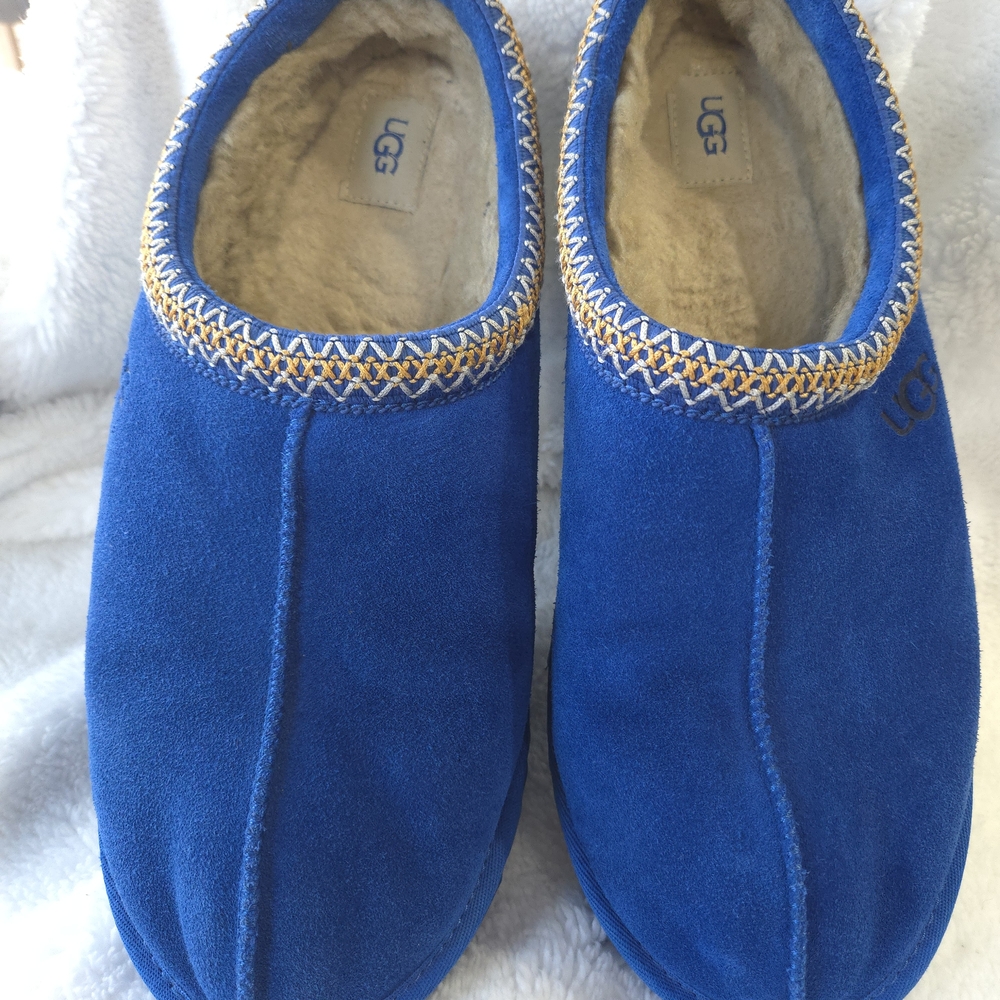 UGG Tasman Slipper In Royal Blue Suede Mens 14
